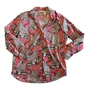 Printfresh MENS Anthropologie Bagheera Leopard
Scarlett Pajama Shirt Size Small